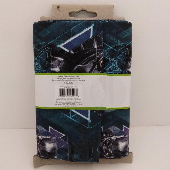 New Marvel Black Panther Precut 1 Yard Fabric Cotton Material Crafts Sewing - Picture 3 of 5